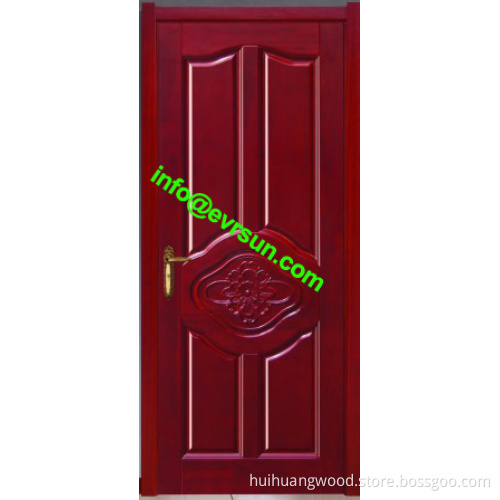 Walnut color pvc wooden door